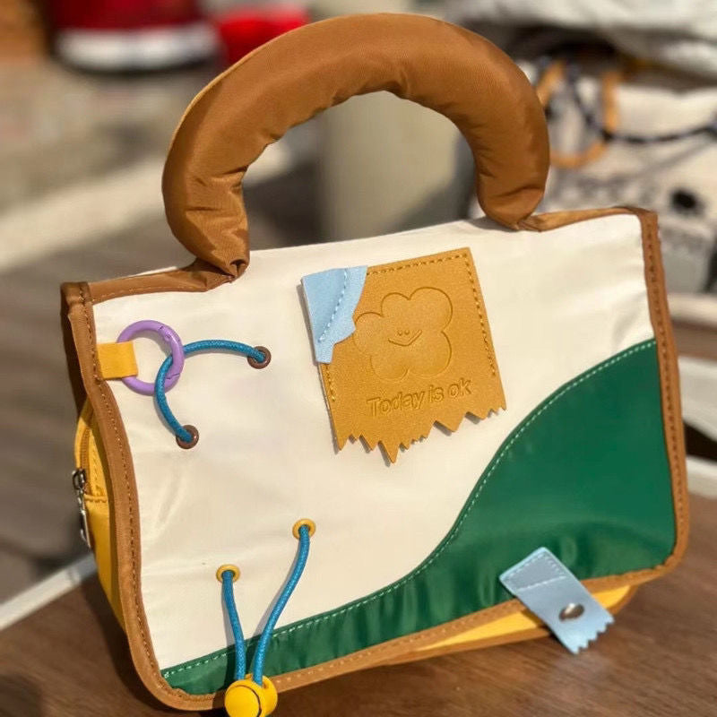 Wholesale Large Capacity Cute Contrasting Color Makeup and Toiletries Storage Bag